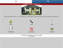 Tablet Screenshot of creativemodularhomes.com